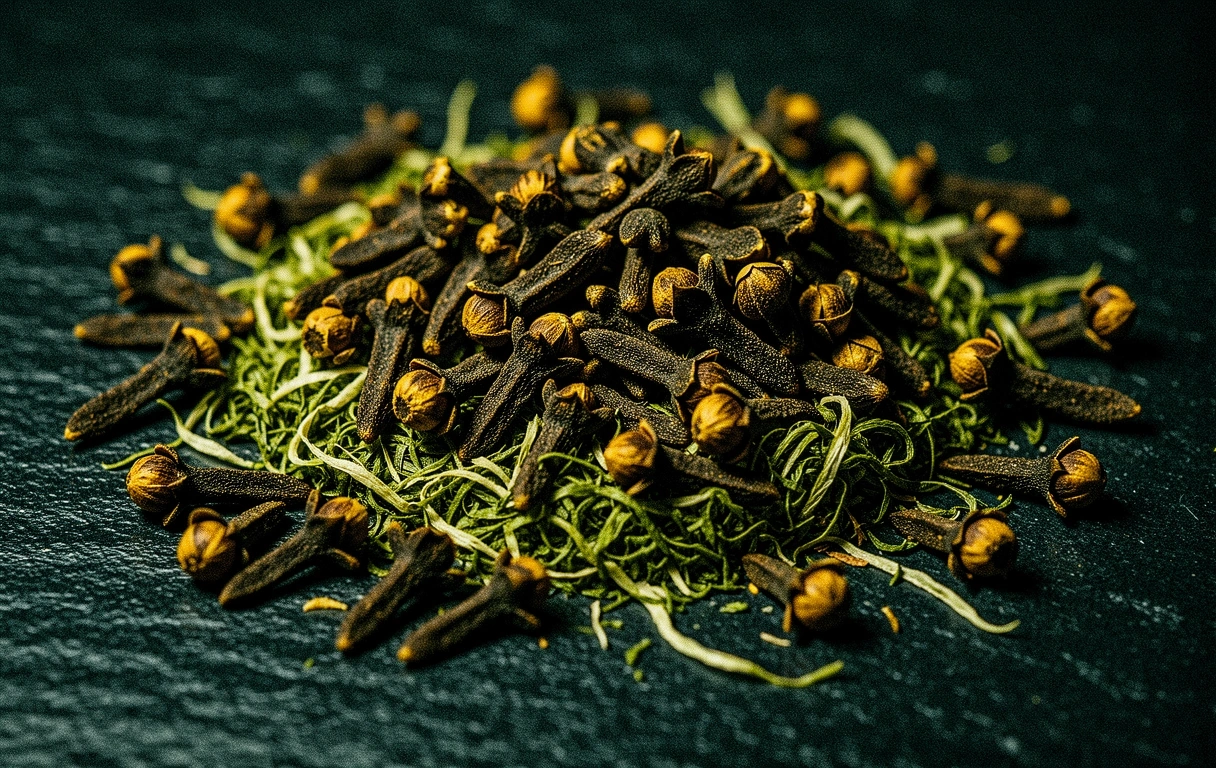 Tekstur herbal alami